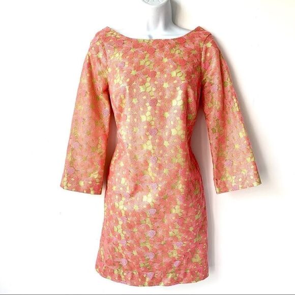 LILLY PULITZER RARE MANDY HOTTY PINK LIME DRESS - Picture 2 of 8